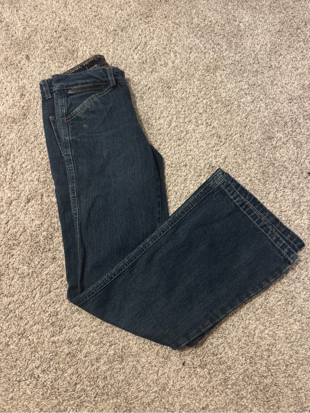 Harley-Davidson Navy Blue Kids Jeans with Subtle Contrast Stitching